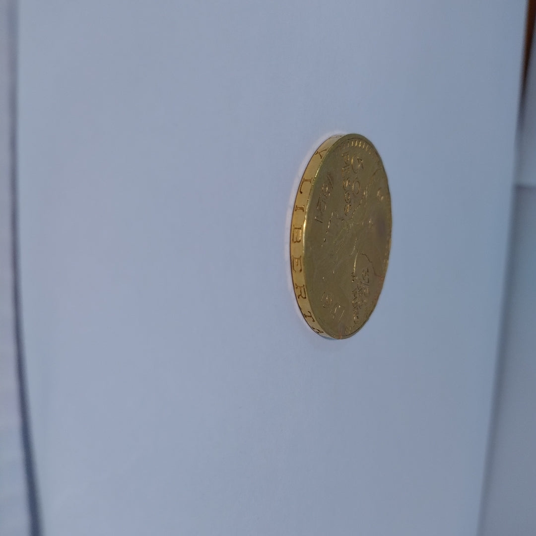 K1 41,60 GRMS 21 K IDENTIFICACIÓN MONEDA NOMINATIVA MONEDAS PESOS 50 PESOS (SEMINUEVO)