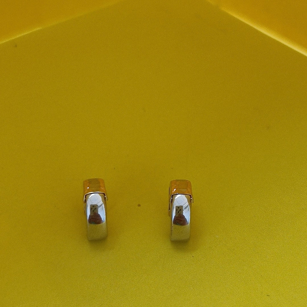 ARRACADAS PAR ORO,ORO COMBINADO 14 K 1,20 GRMS (SEMINUEVO)