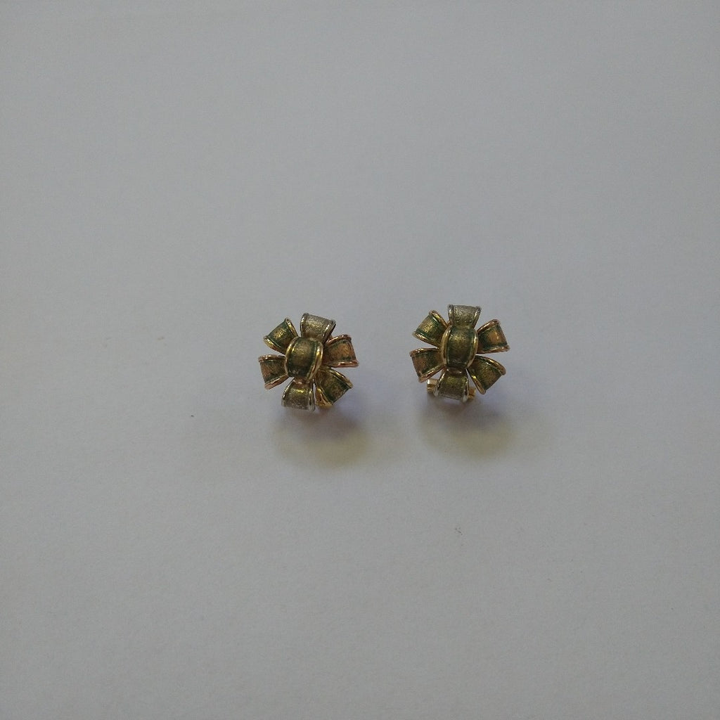 ARETES PAR ORO COMBINADO 10 K 3.2 GRMS (SEMINUEVO)