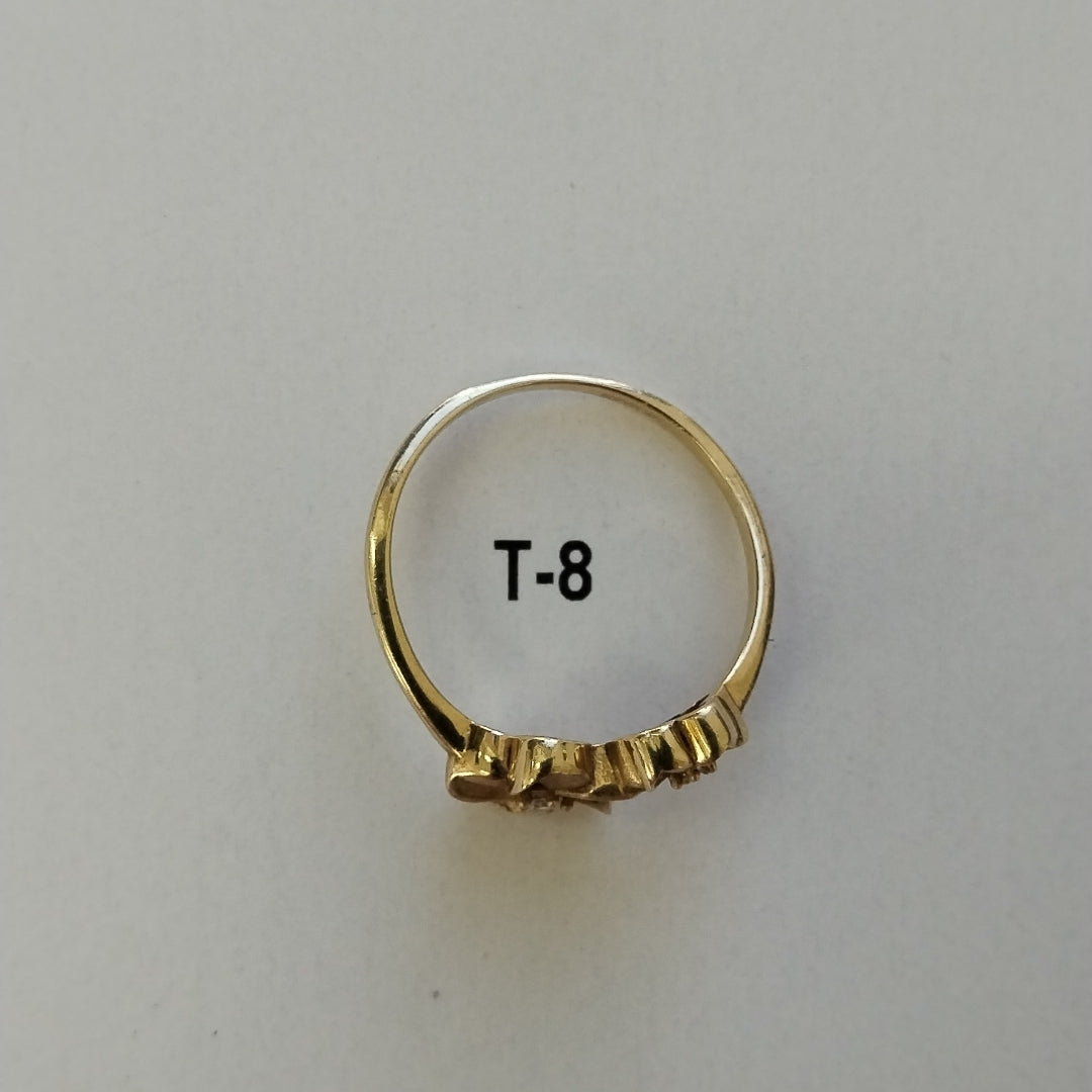 ANILLOS DAMA ORO 14K 2 (NUEVO)