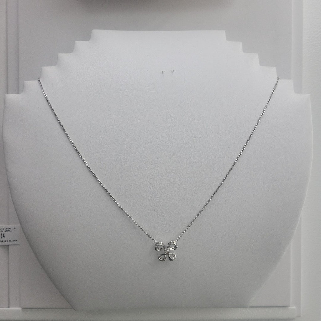 CADENA,DIJE ORO BLANCO 18 K 4,40 GRMS (SEMINUEVO)