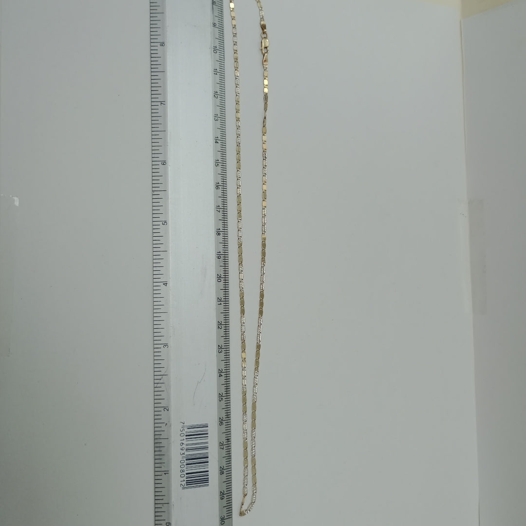 CADENA ORO PLATINO 14 K 4,20 GRMS (SEMINUEVO)