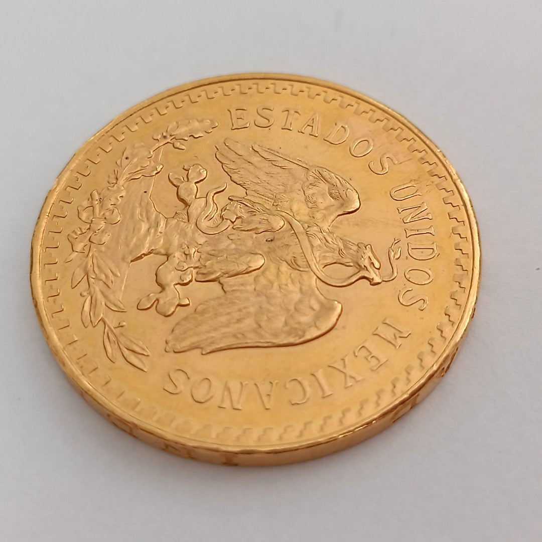 K1 41,60 GRMS 21 K IDENTIFICACIÓN MONEDA NOMINATIVA MONEDAS PESOS 50 PESOS (SEMINUEVO)