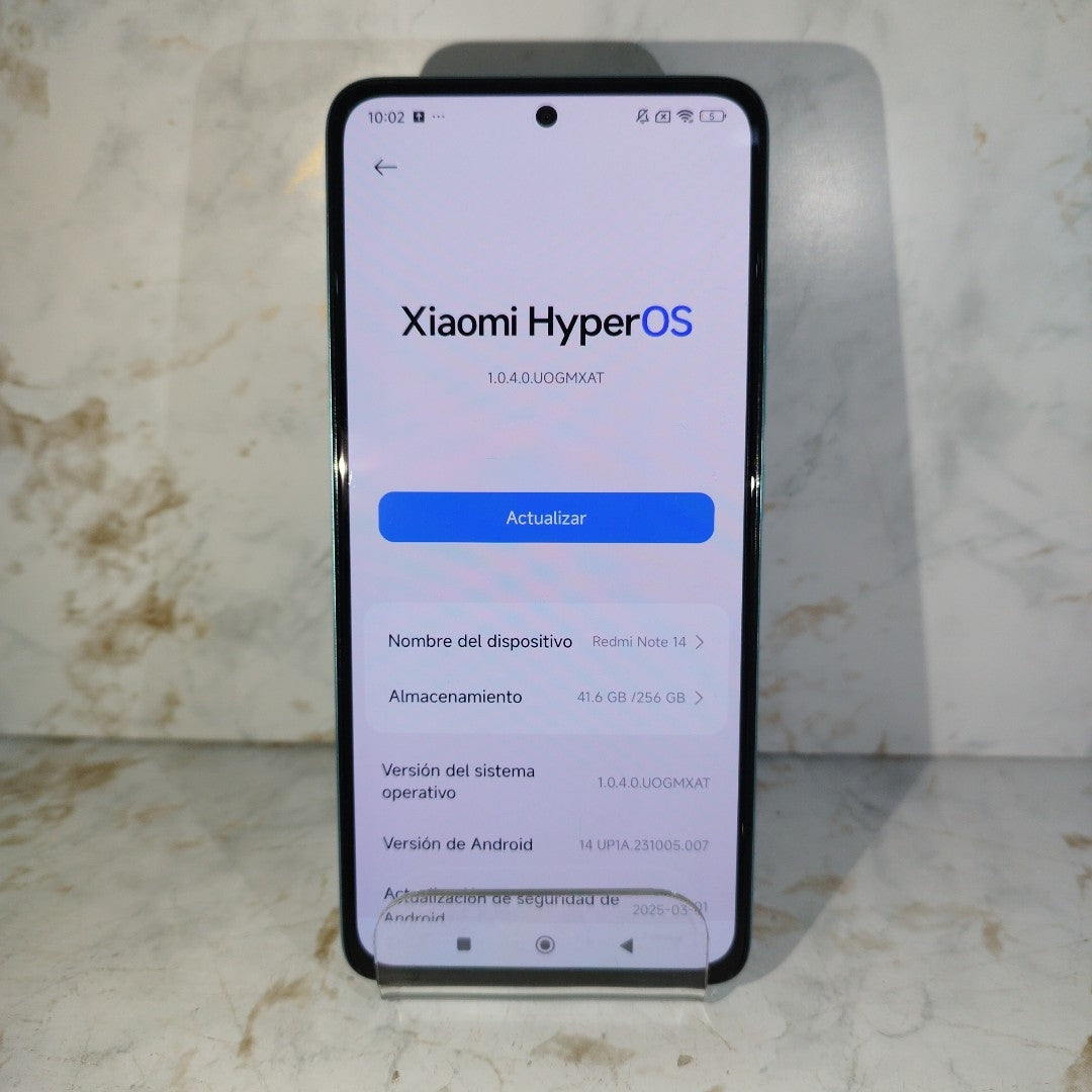 CELULAR XIAOMI REDMI NOTE 14 24117RN76L (2025) 256 GB 8 GB RAM (SEMINUEVO)