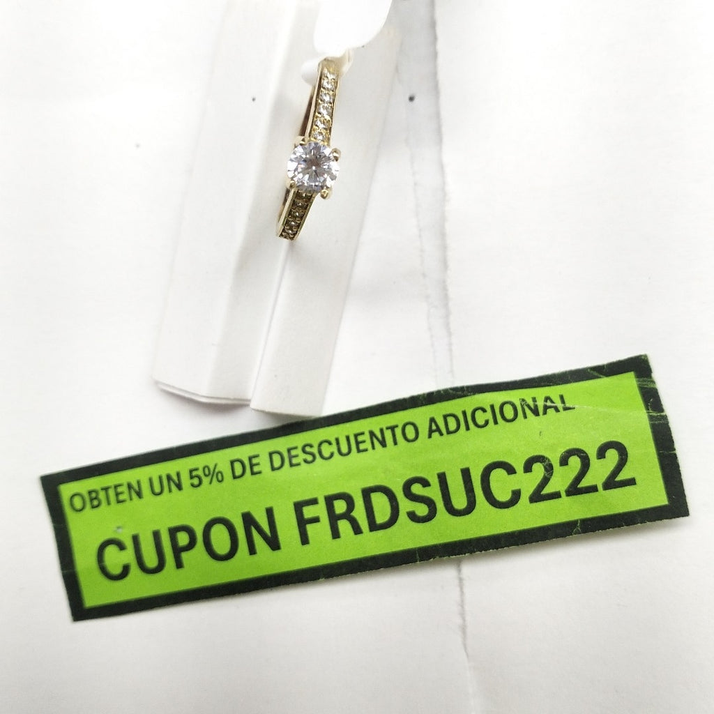 K1 2,10 GRMS 10 K ESPECIFICACIONES COMPLEMENTARIAS ANILLO, CON CIRCONIA (SEMINUEVO)
