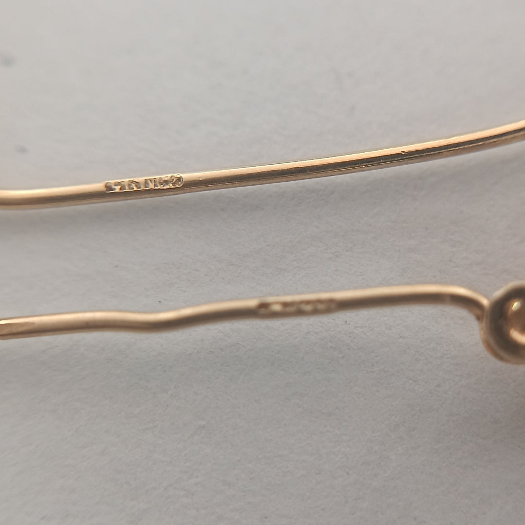 ARRACADAS PAR ORO 14 K 5,00 GRMS (SEMINUEVO)