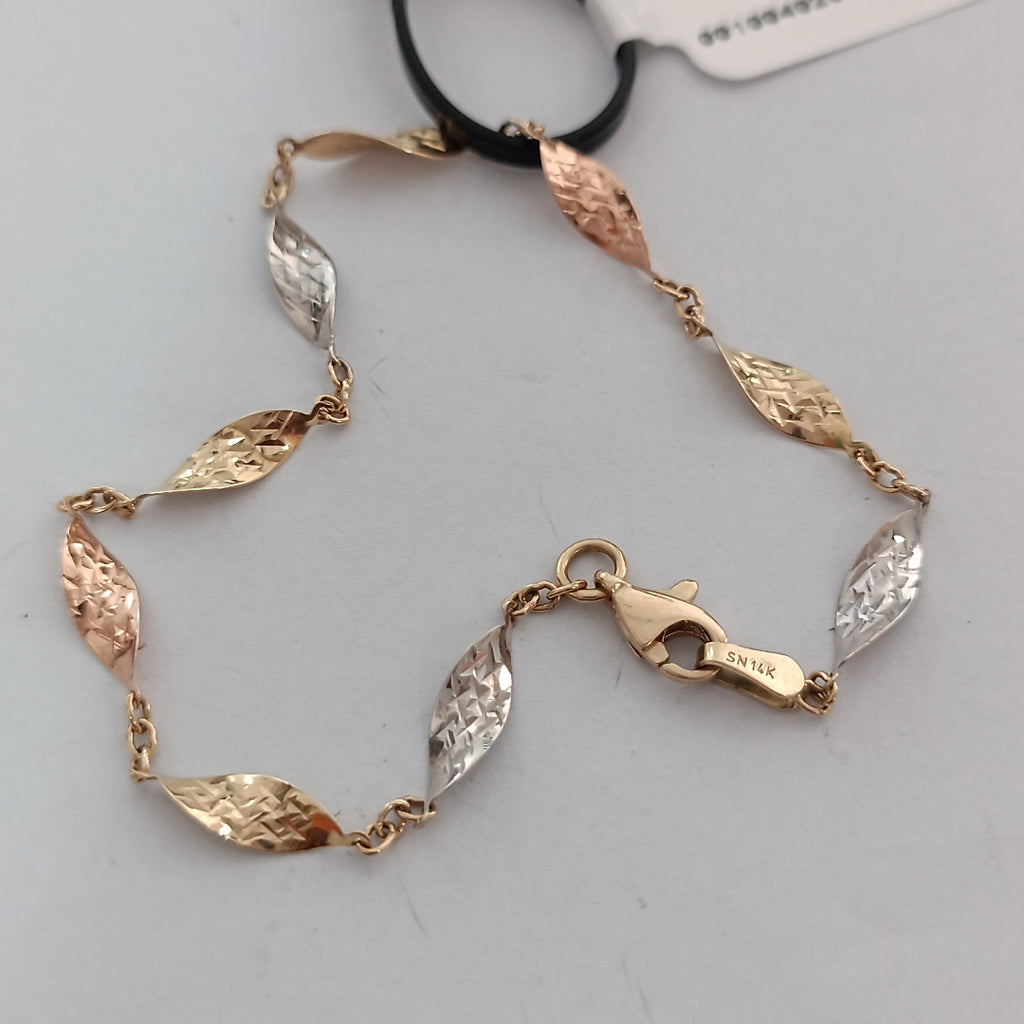 PULSERA ORO, ORO COMBINADO 14 K 1.9 GRMS (SEMINUEVO)