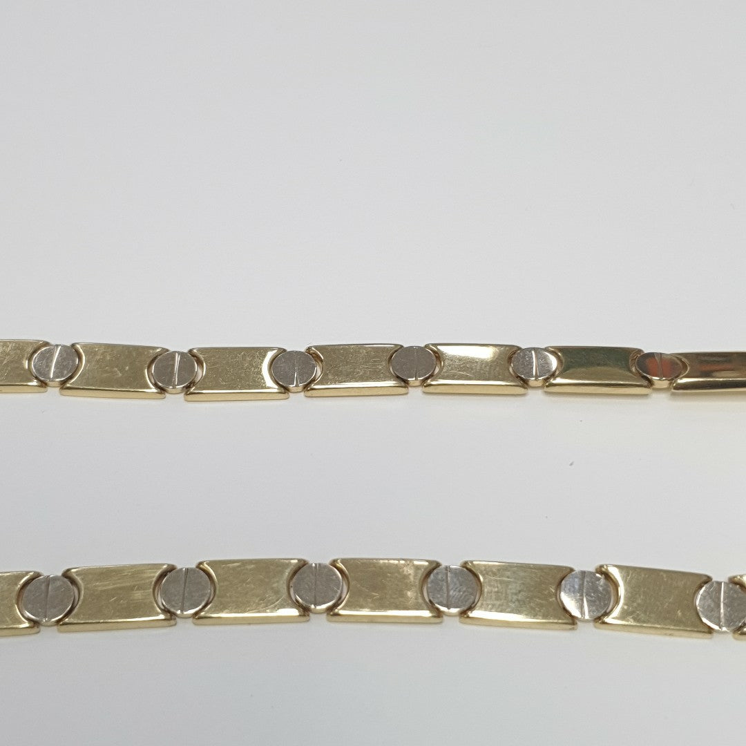 GARGANTILLA ORO, ORO BLANCO 14 K 26.3 GRMS (SEMINUEVO)