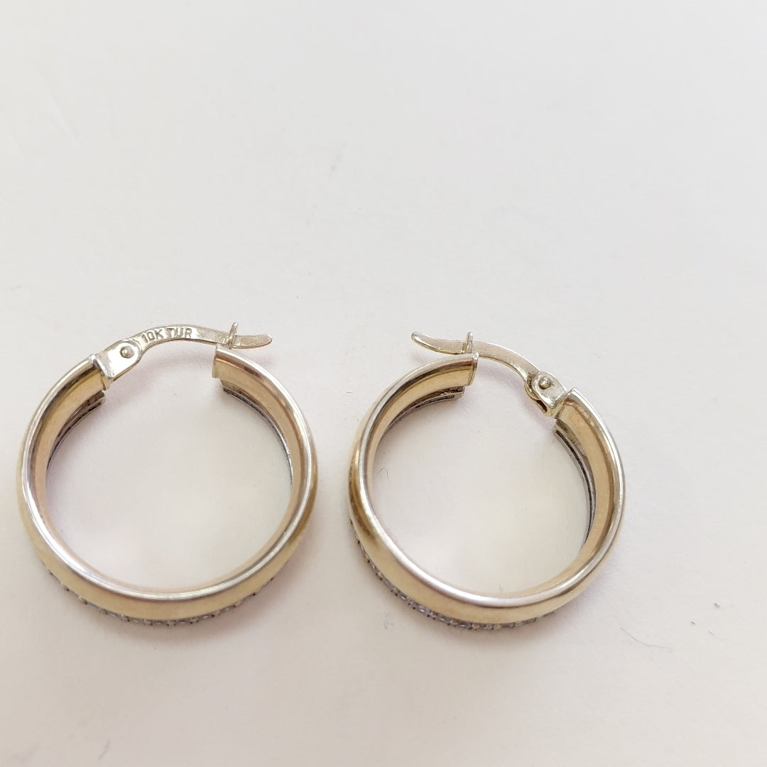 ARRACADAS PAR ORO, RODIADO 10 K 2.9 GRMS (SEMINUEVO)