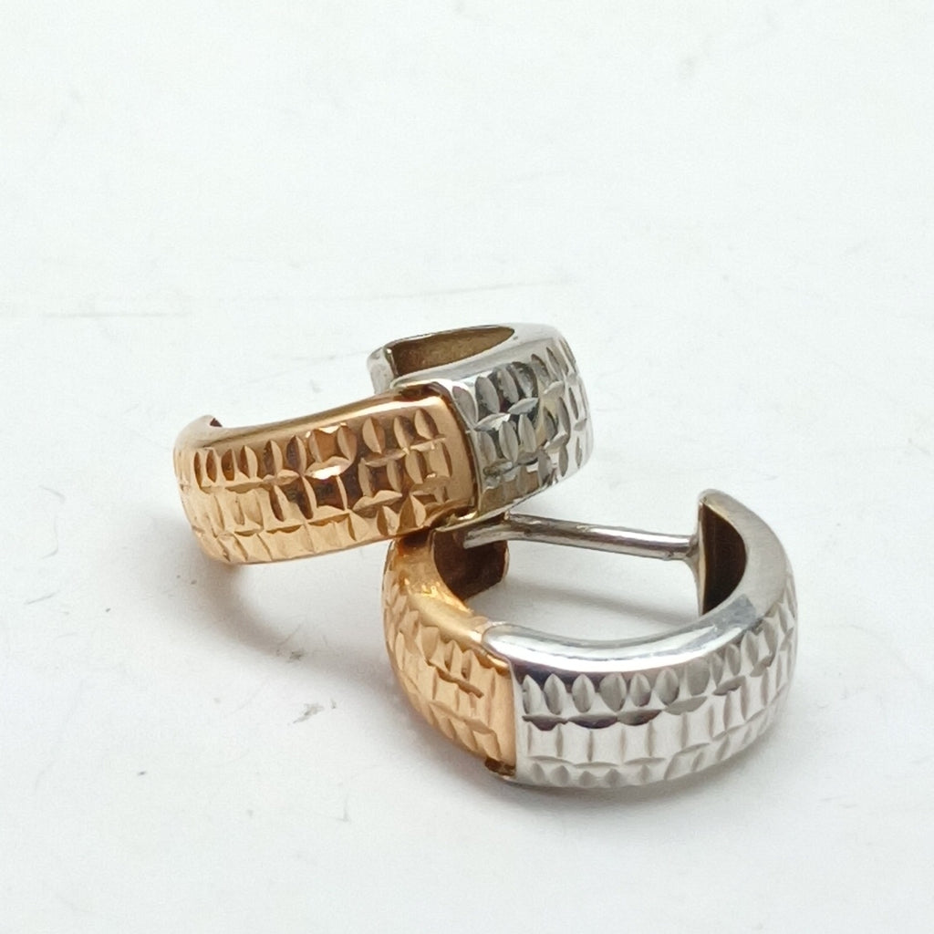 ARETES PAR ORO,ORO BLANCO 14 K 1,10 GRMS (SEMINUEVO)