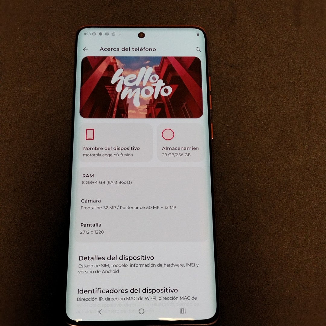 CELULAR MOTOROLA EDGE 60 FUSION XT2503-1 (2023) 256 GB 8 GB RAM (SEMINUEVO)
