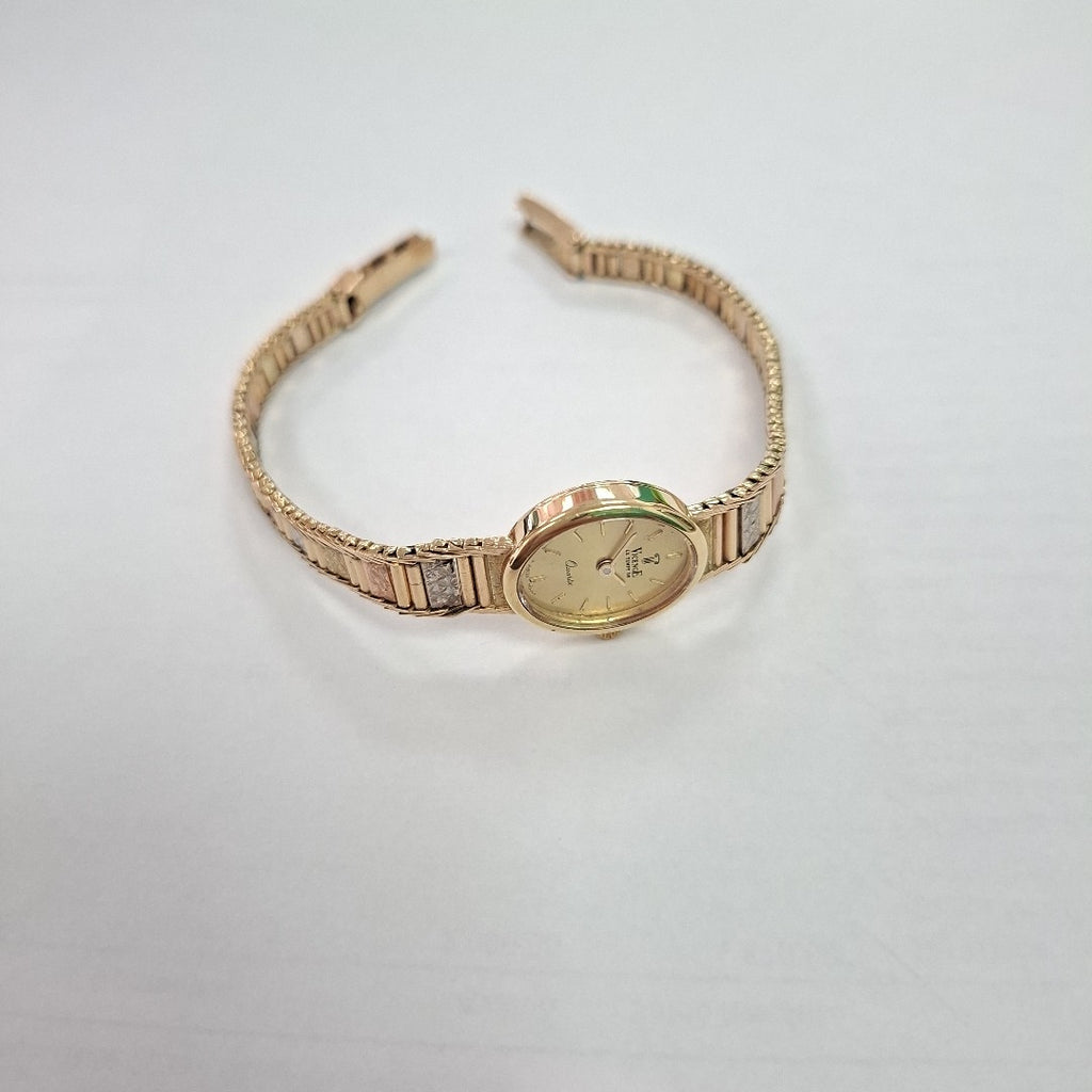 RELOJ CAJA Y PULSO ORO ORO 14 K 13 GRMS (SEMINUEVO)