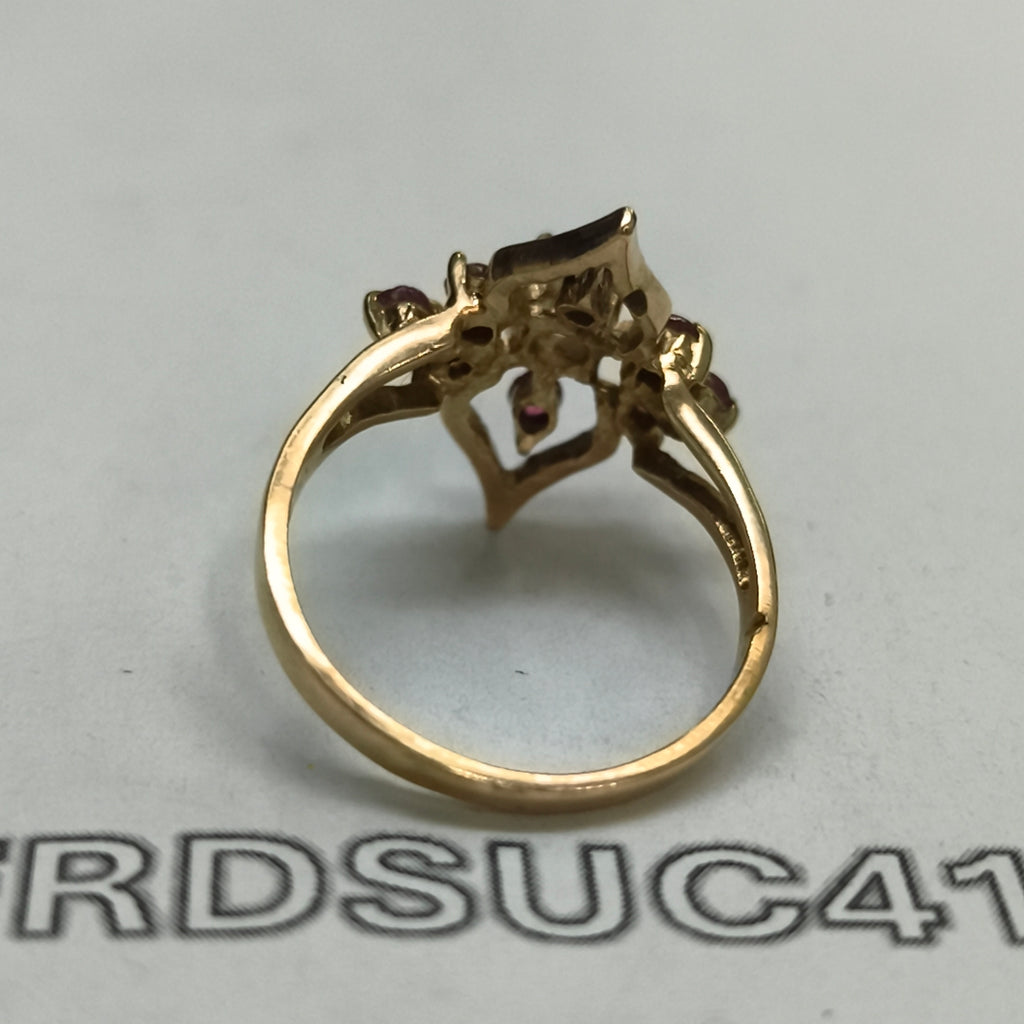K1 2,80 GRMS 8 K ESPECIFICACIONES COMPLEMENTARIAS ANILLITO CON PIEDRA DE COLOR B (SEMINUEVO)