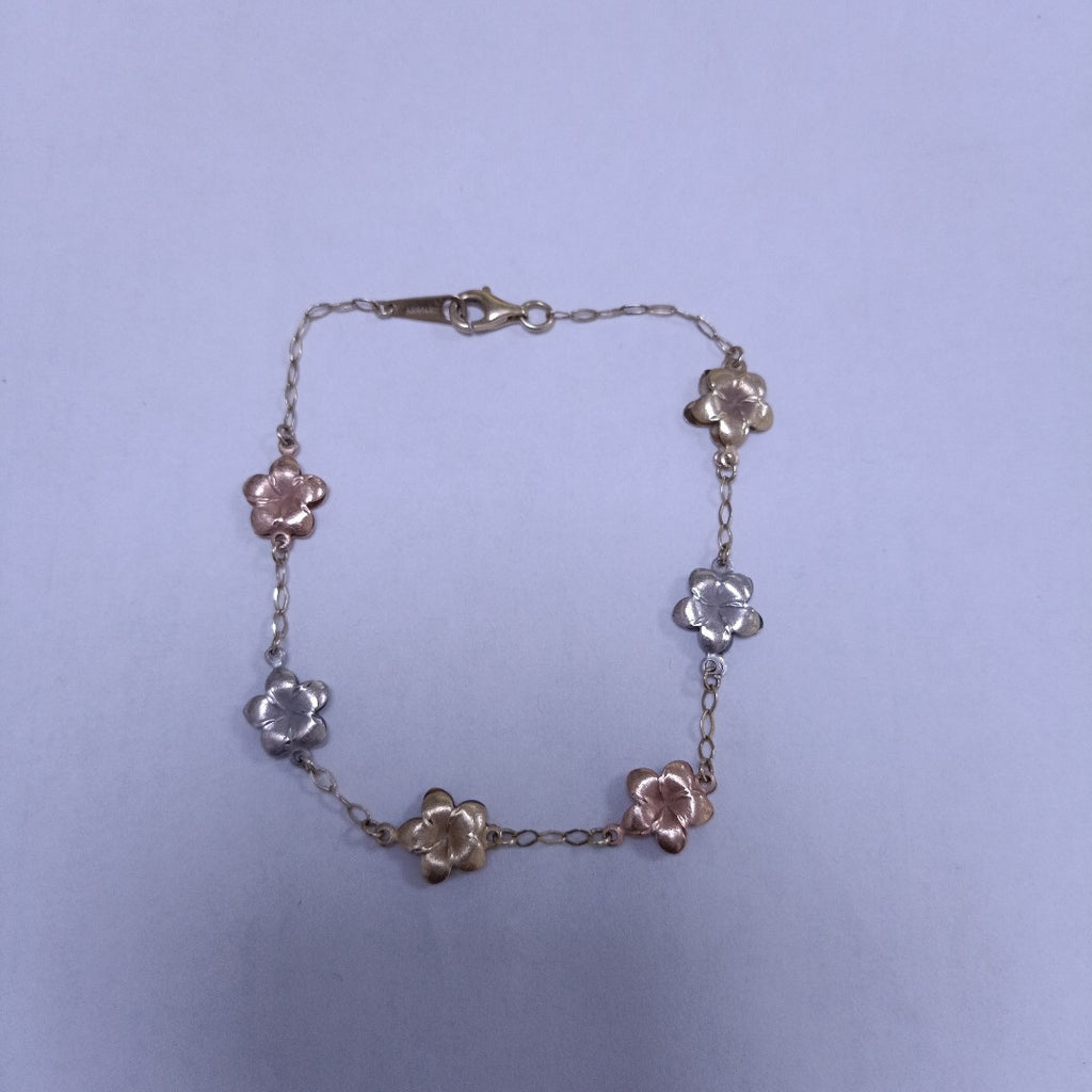 PULSERA ORO COMBINADO 14 K 3.6 GRMS (SEMINUEVO)