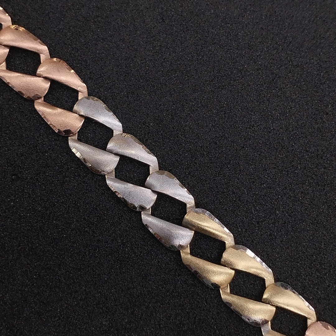 PULSERA ORO COMBINADO 14 K 5.5 GRMS (SEMINUEVO)