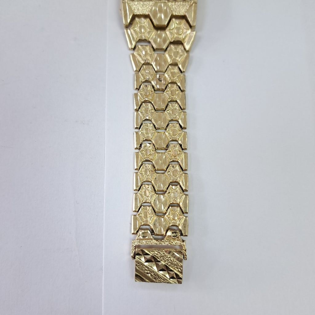 RELOJ CAJA ACERO PULSO ORO ORO 10 K 38.4 GRMS (SEMINUEVO)