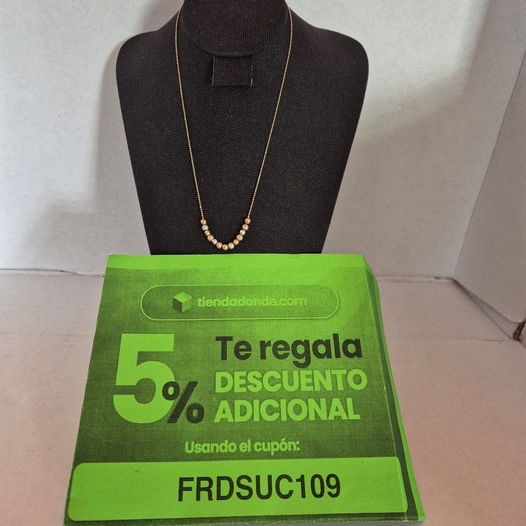 COLLAR ORO, ORO COMBINADO 10 K 3 GRMS (SEMINUEVO)