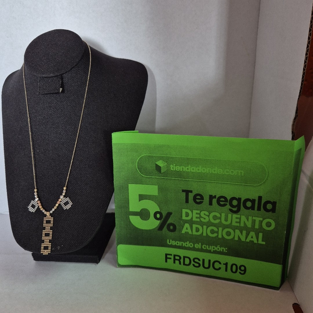 COLLAR ORO, ORO COMBINADO 10 K 4.6 GRMS (SEMINUEVO)