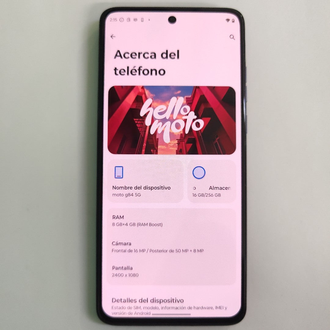 CELULAR MOTOROLA MOTO G84 XT2347-1 (2023) 256 GB 8 GB RAM (SEMINUEVO)