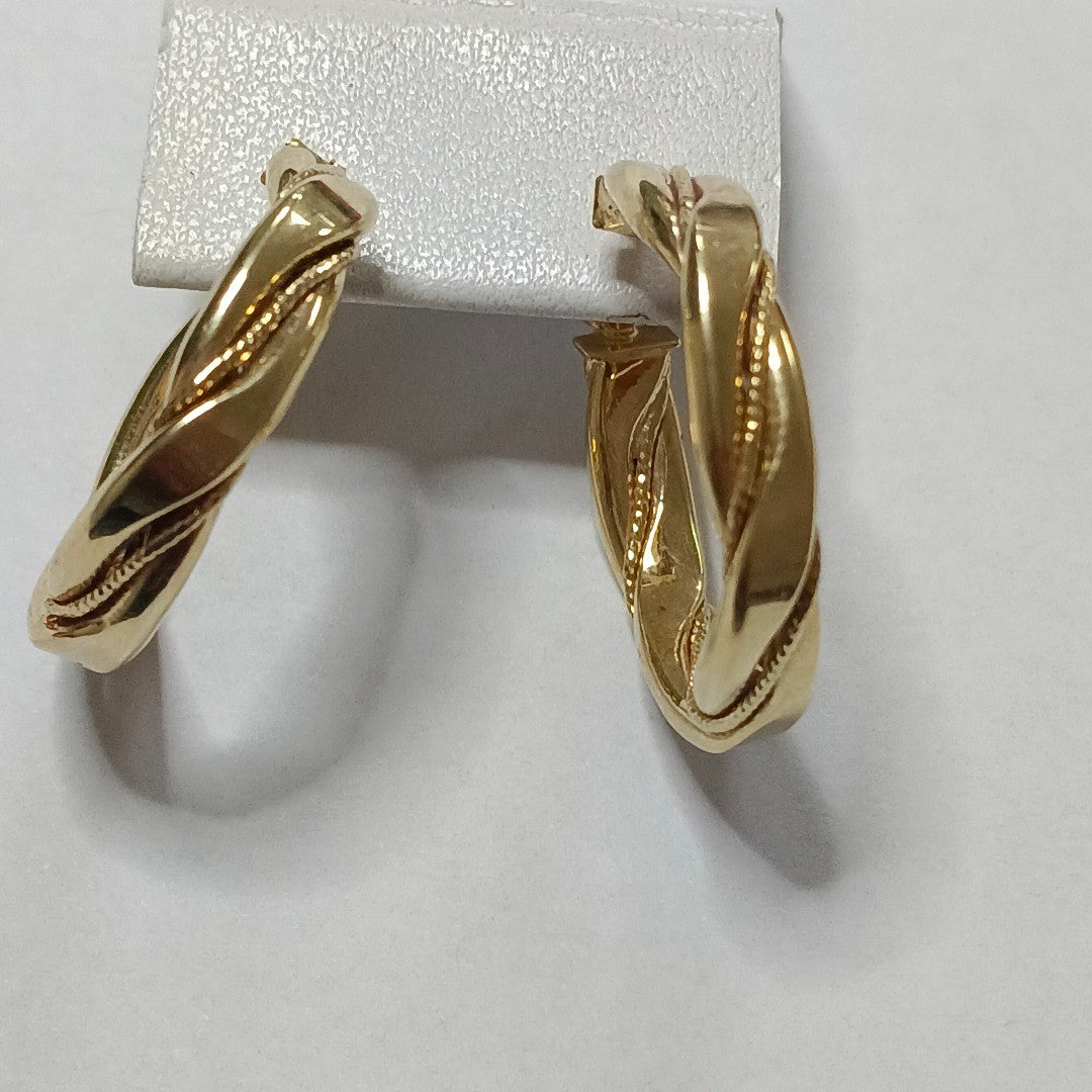 ARRACADAS PAR ORO 10 K 3.9 GRMS (SEMINUEVO)
