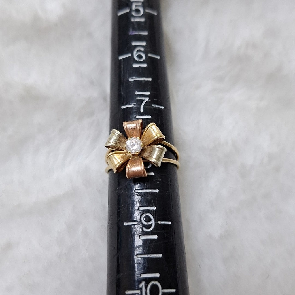 ANILLITO ORO COMBINADO 14 K 2.4 GRMS (SEMINUEVO)