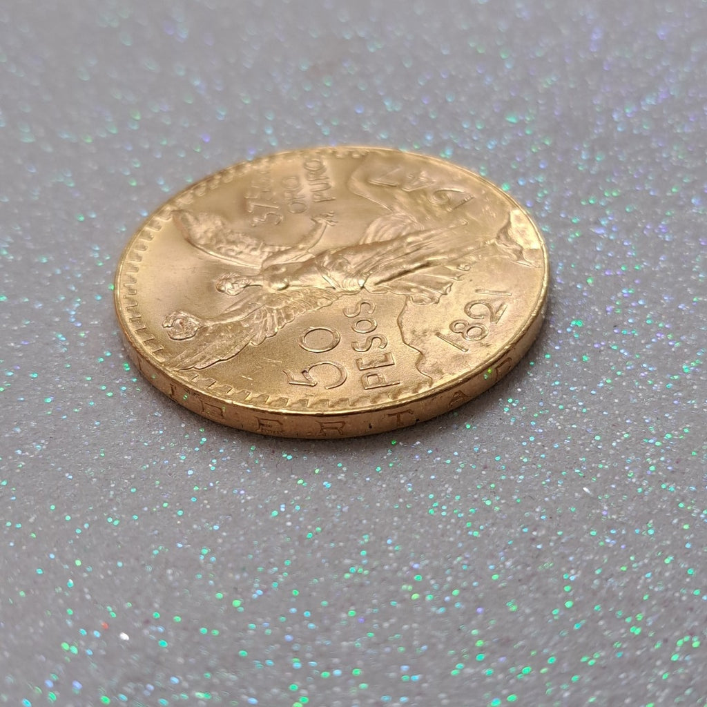 K1 41,60 GRMS 21 K IDENTIFICACIÓN MONEDA NOMINATIVA MONEDAS PESOS 50 PESOS (SEMINUEVO)