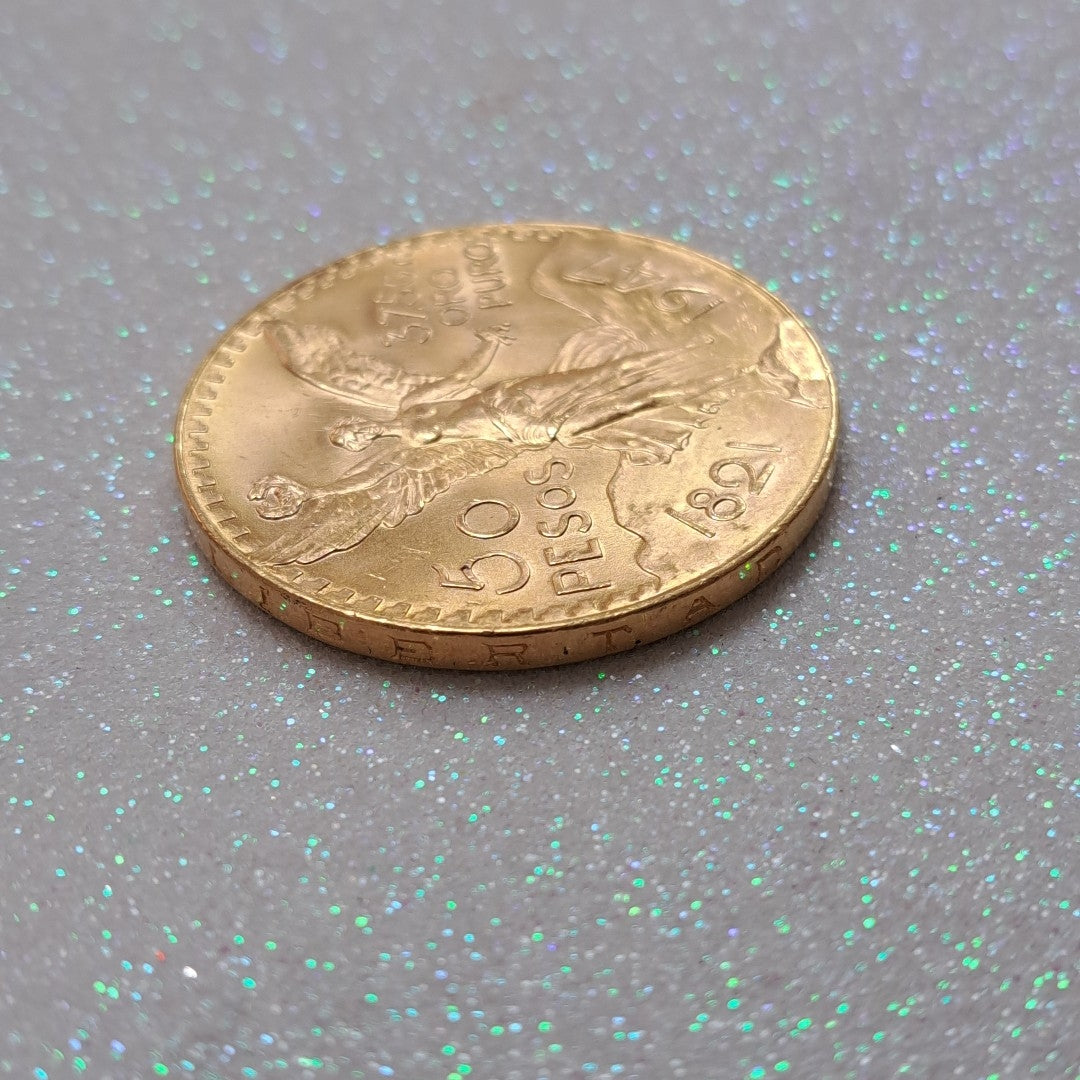 K1 41,60 GRMS 21 K IDENTIFICACIÓN MONEDA NOMINATIVA MONEDAS PESOS 50 PESOS (SEMINUEVO)