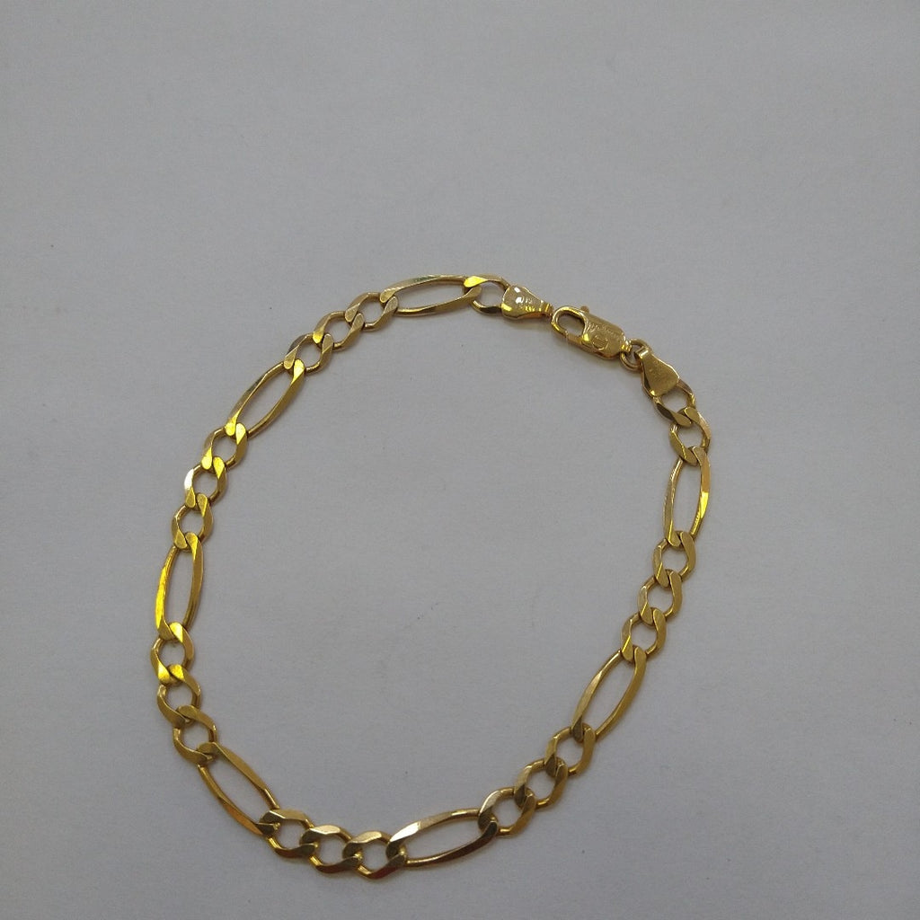 PULSERAS CABALLERO CARTIER 3 1 AMARILLA ORO 14K 6.4 (NUEVO)