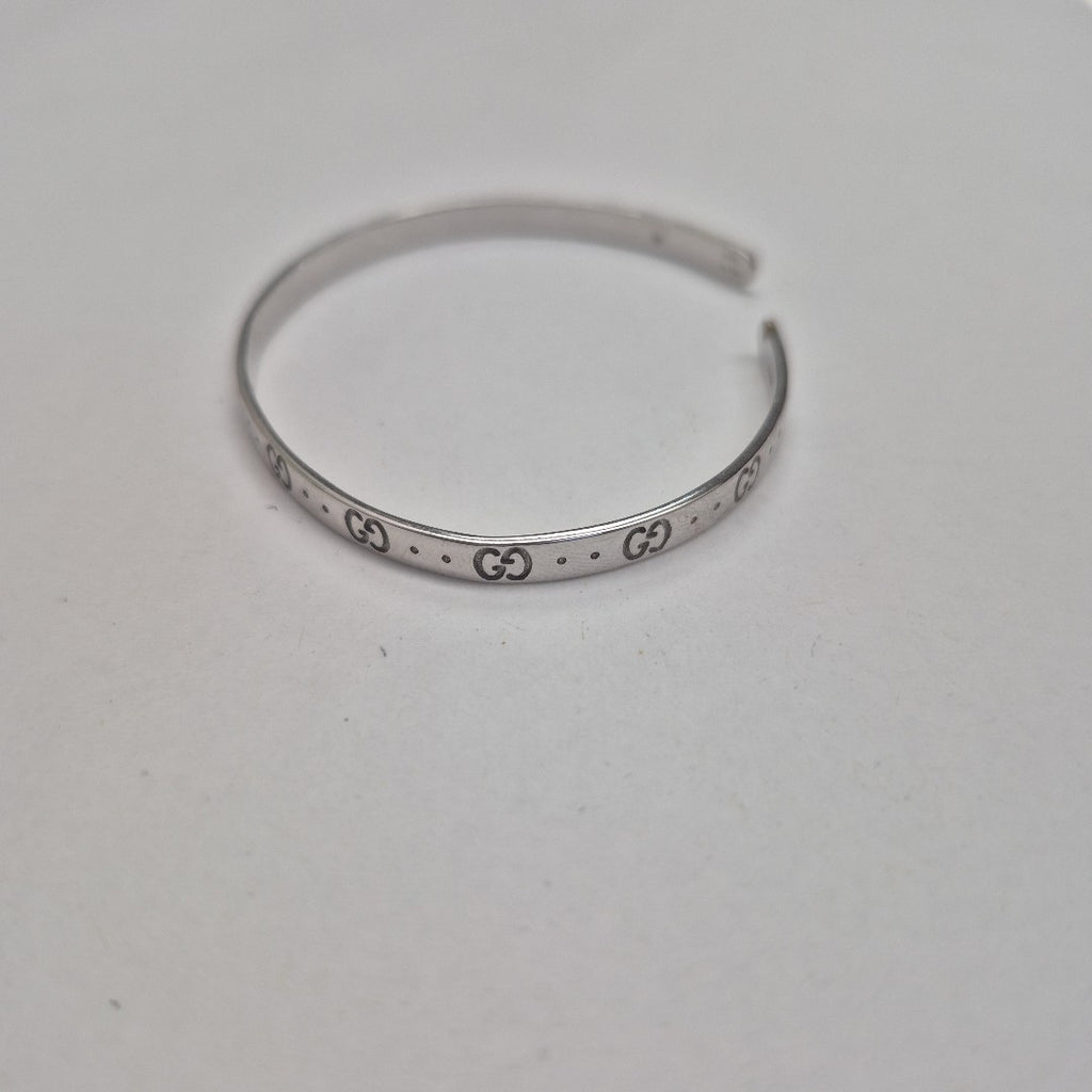 PULSERA RIGIDA ORO BLANCO 18 K 9,30 GRMS (SEMINUEVO)