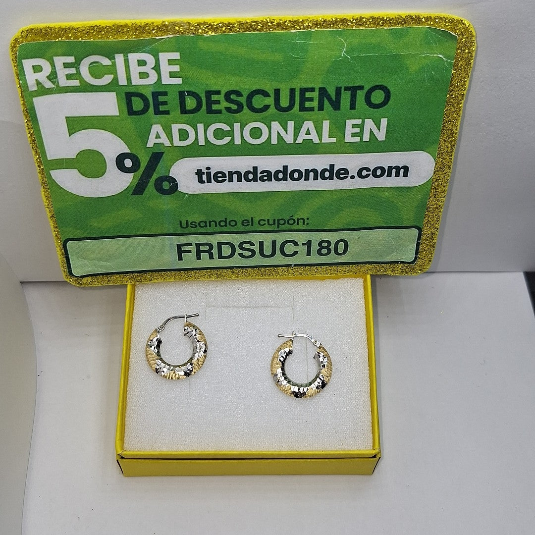 ARRACADAS PAR ORO 14 K 2 GRMS (SEMINUEVO)
