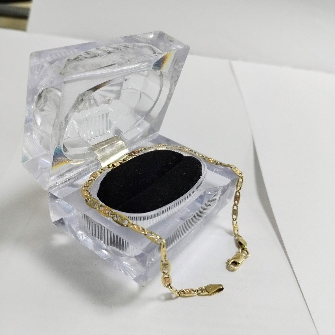 PULSERA ORO COMBINADO 14 K 3,90 GRMS (SEMINUEVO)