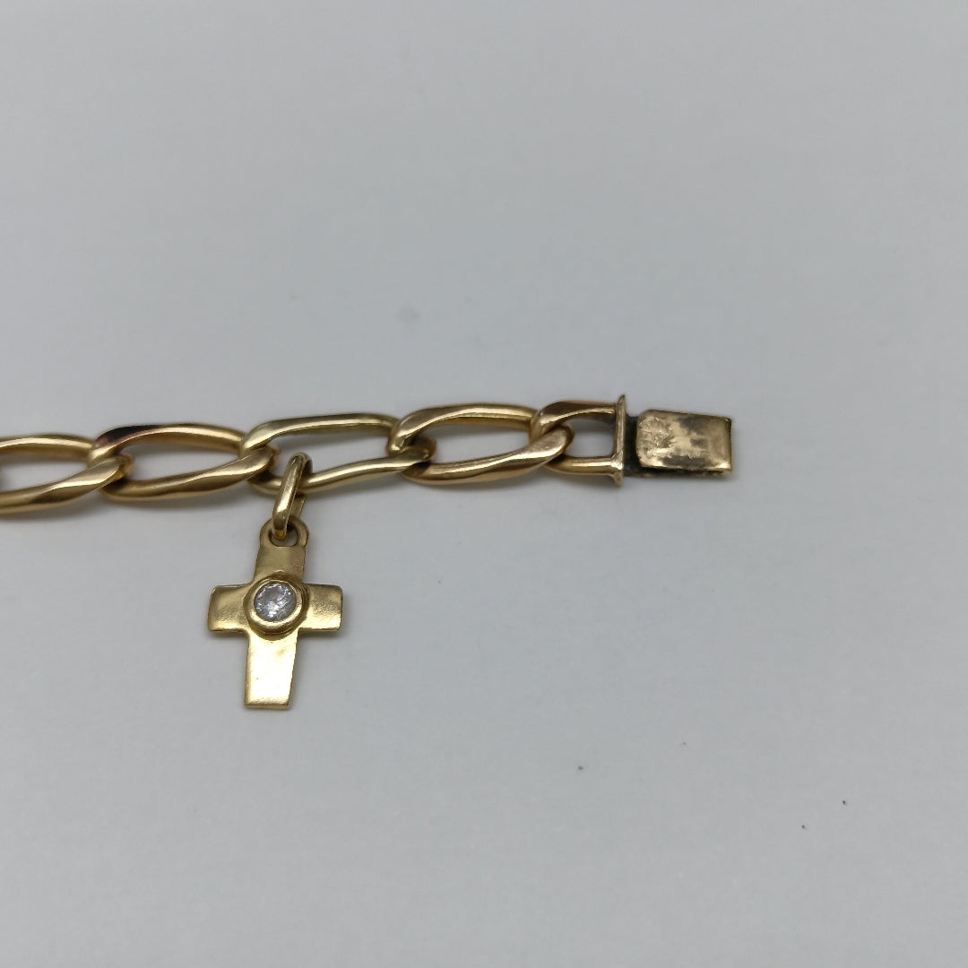 DIJE, PULSERA ORO 14 K 16.2 GRMS (SEMINUEVO)