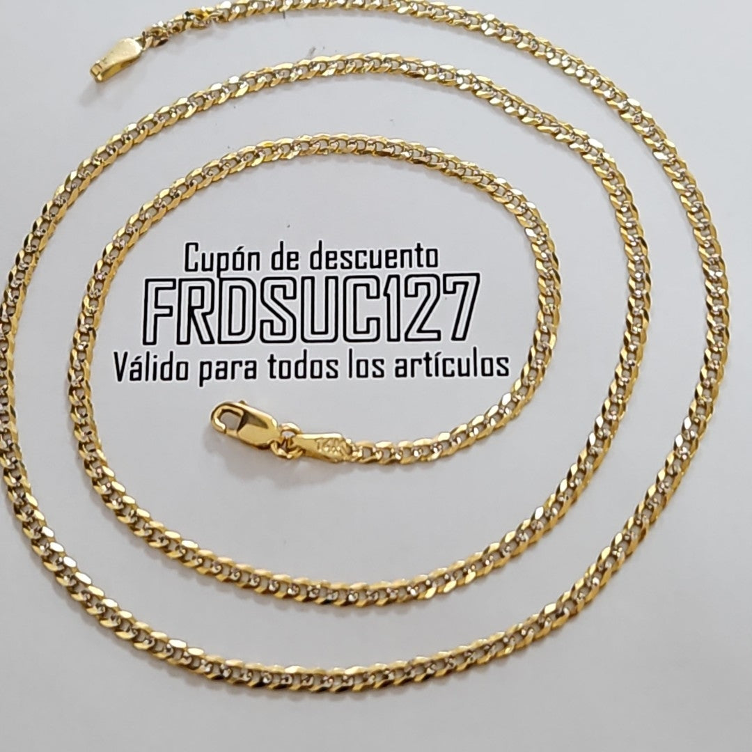 CADENA BARBADA 5.61G 50 CM 14K (NUEVO)