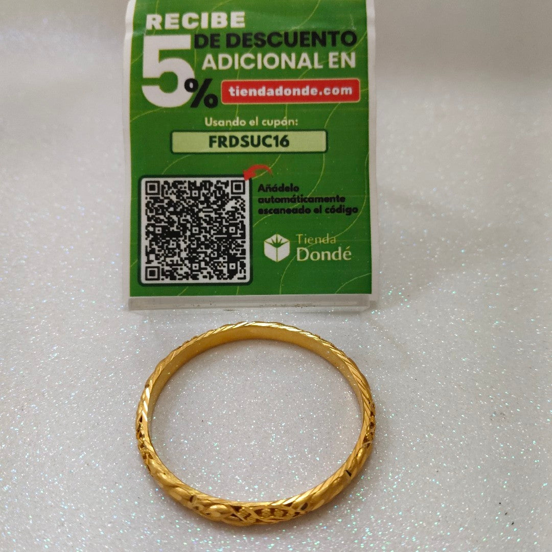 PULSERA RIGIDA ORO 18 K 9.8 GRMS (SEMINUEVO)