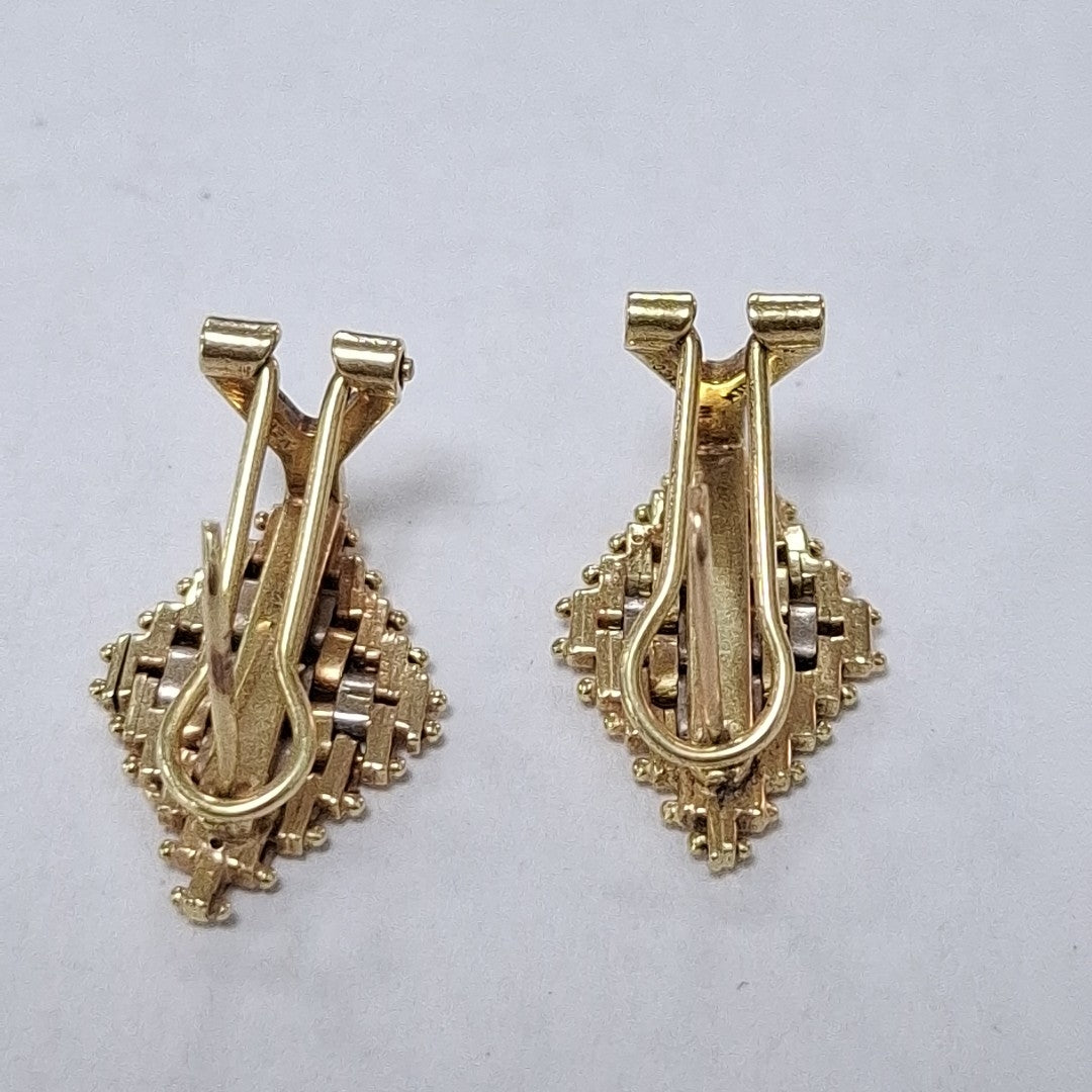 ARETES PAR ORO 14 K 5,10 GRMS (SEMINUEVO)