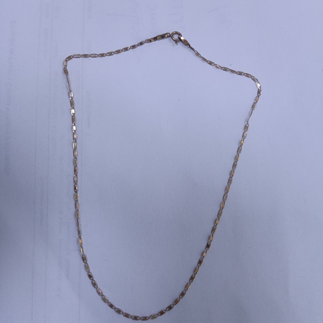 CADENA ORO COMBINADO 14 K 2,10 GRMS (SEMINUEVO)