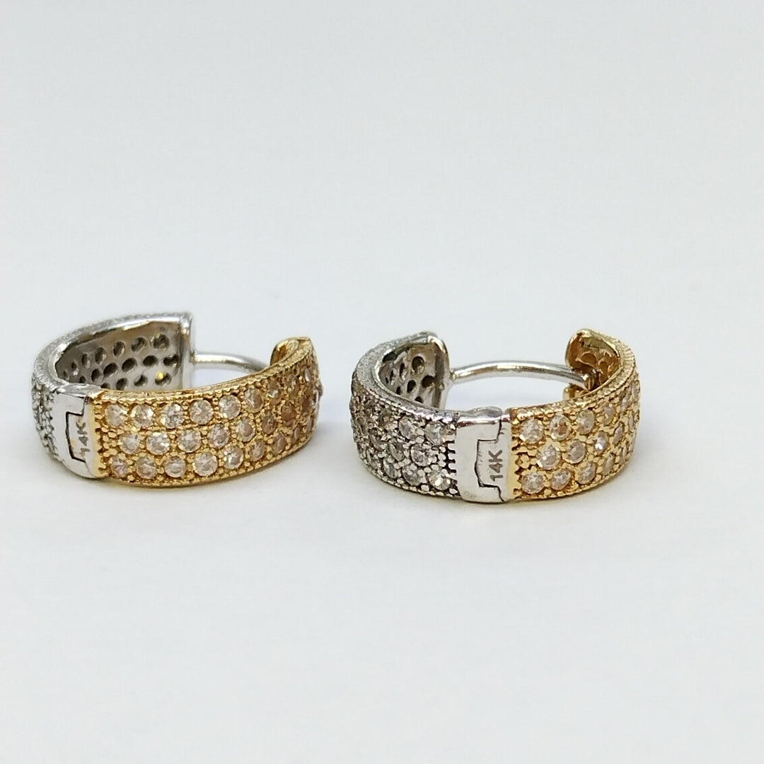 ARRACADAS PAR ORO 14 K 3 GRMS (SEMINUEVO)