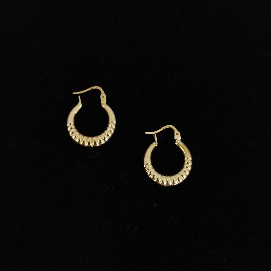 ARRACADAS PAR ORO 14 K 2 GRMS (SEMINUEVO)