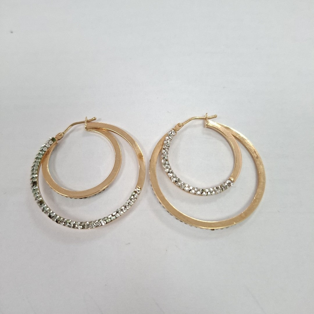 ARRACADAS PAR ORO 14 K 3.5 GRMS (SEMINUEVO)