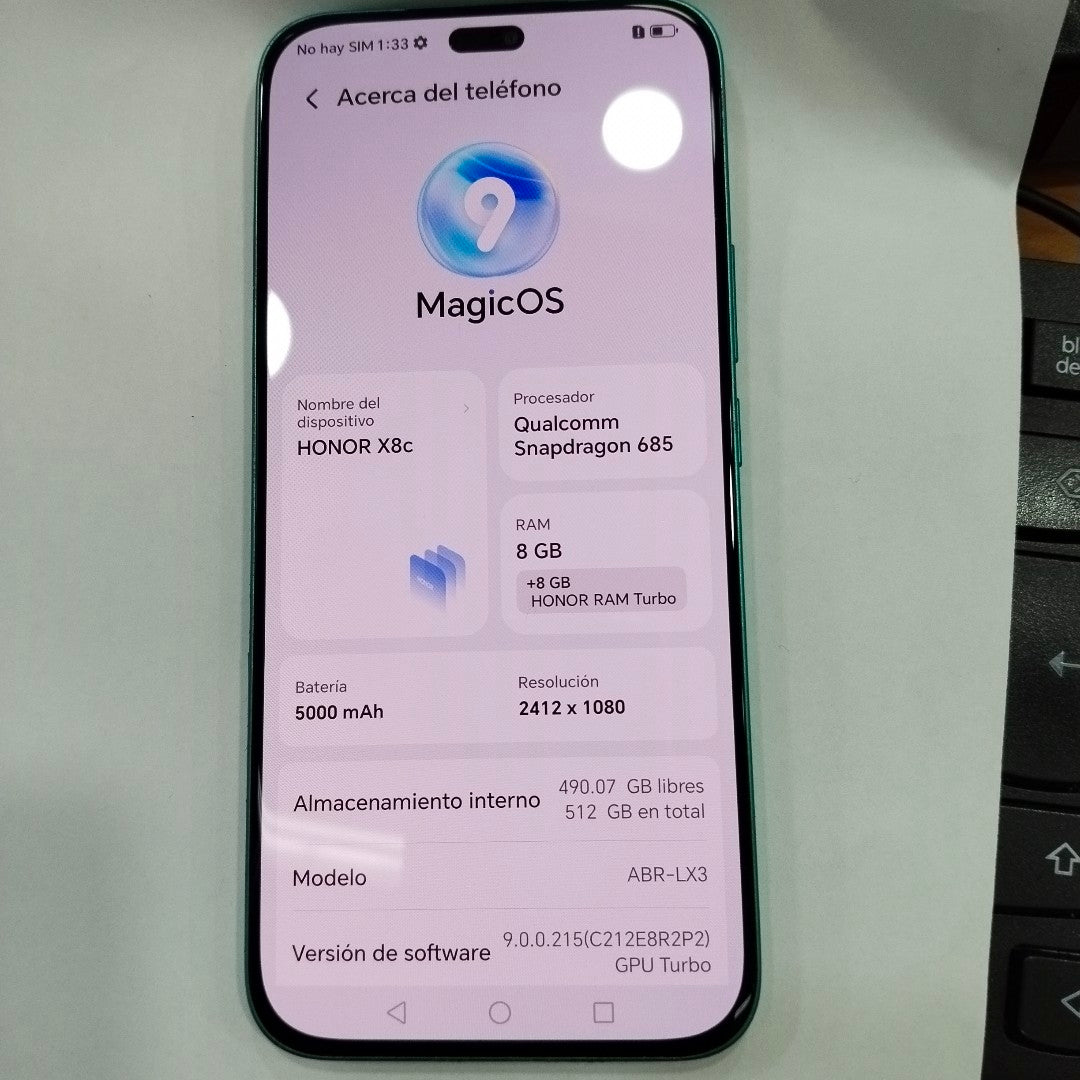 CELULAR HONOR X8C ABR-LX3 (2022) 512 GB 8 GB RAM (SEMINUEVO)