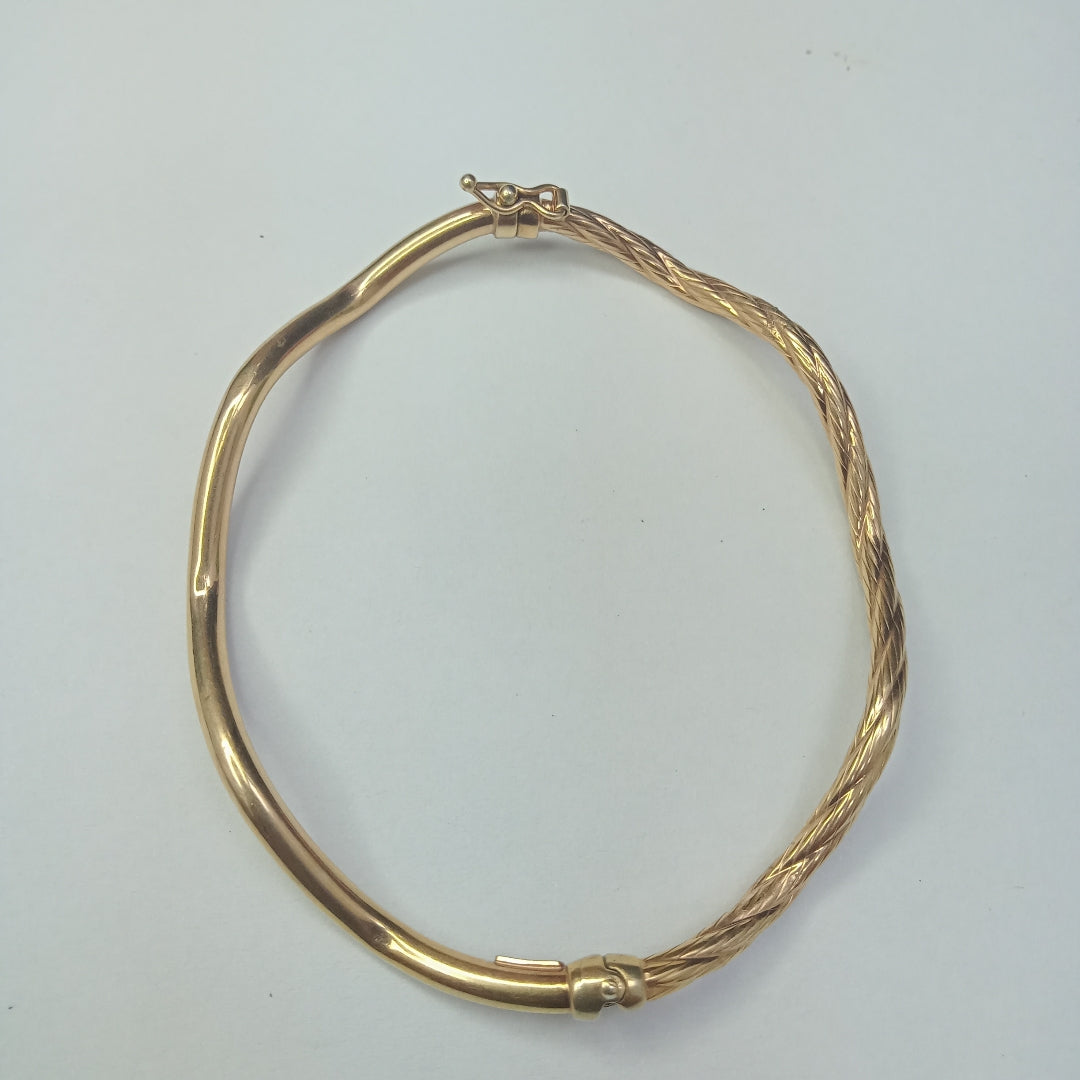 PULSERA RIGIDA ORO 14 K 3,70 GRMS (SEMINUEVO)