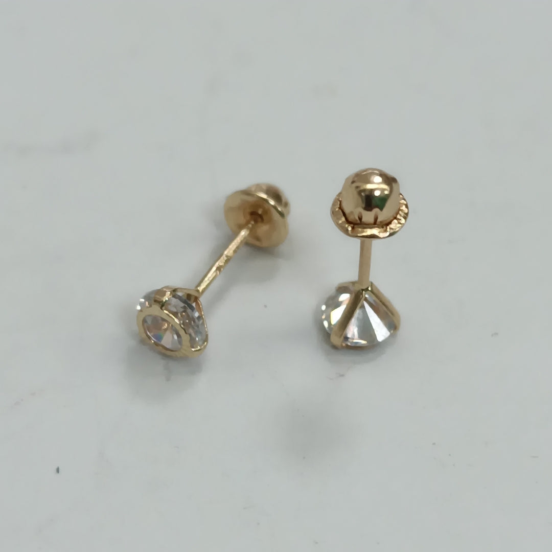 BROQUELES PAR ORO 14 K 0.4 GRMS (SEMINUEVO)