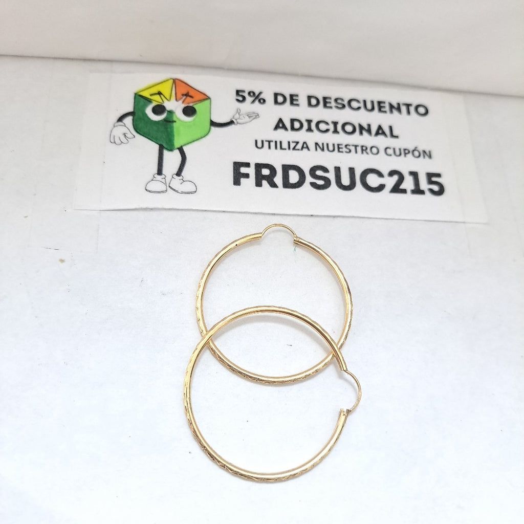 ARRACADAS PAR ORO 10 K 3.5 GRMS (SEMINUEVO)