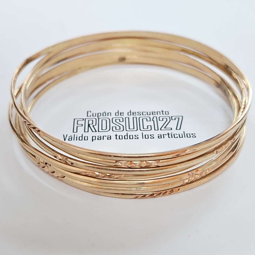 SEMANARIO DE PULSERAS ORO 8 K 35.2 GRMS (SEMINUEVO)