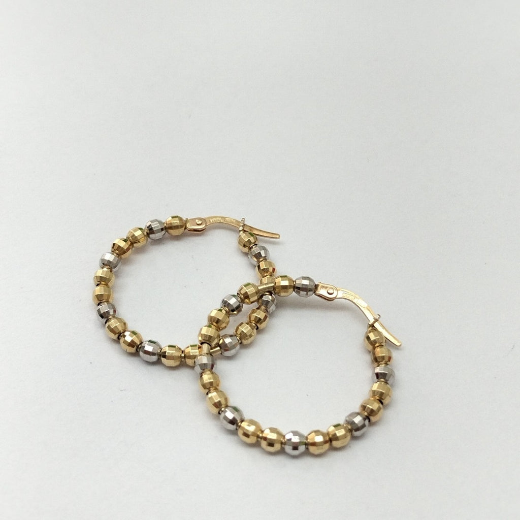 ARRACADAS PAR ORO,ORO COMBINADO 14 K 4,60 GRMS (SEMINUEVO)