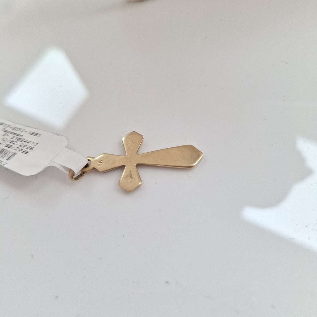 CRUZ, DIJE ORO 14 K 2.4 GRMS (SEMINUEVO)