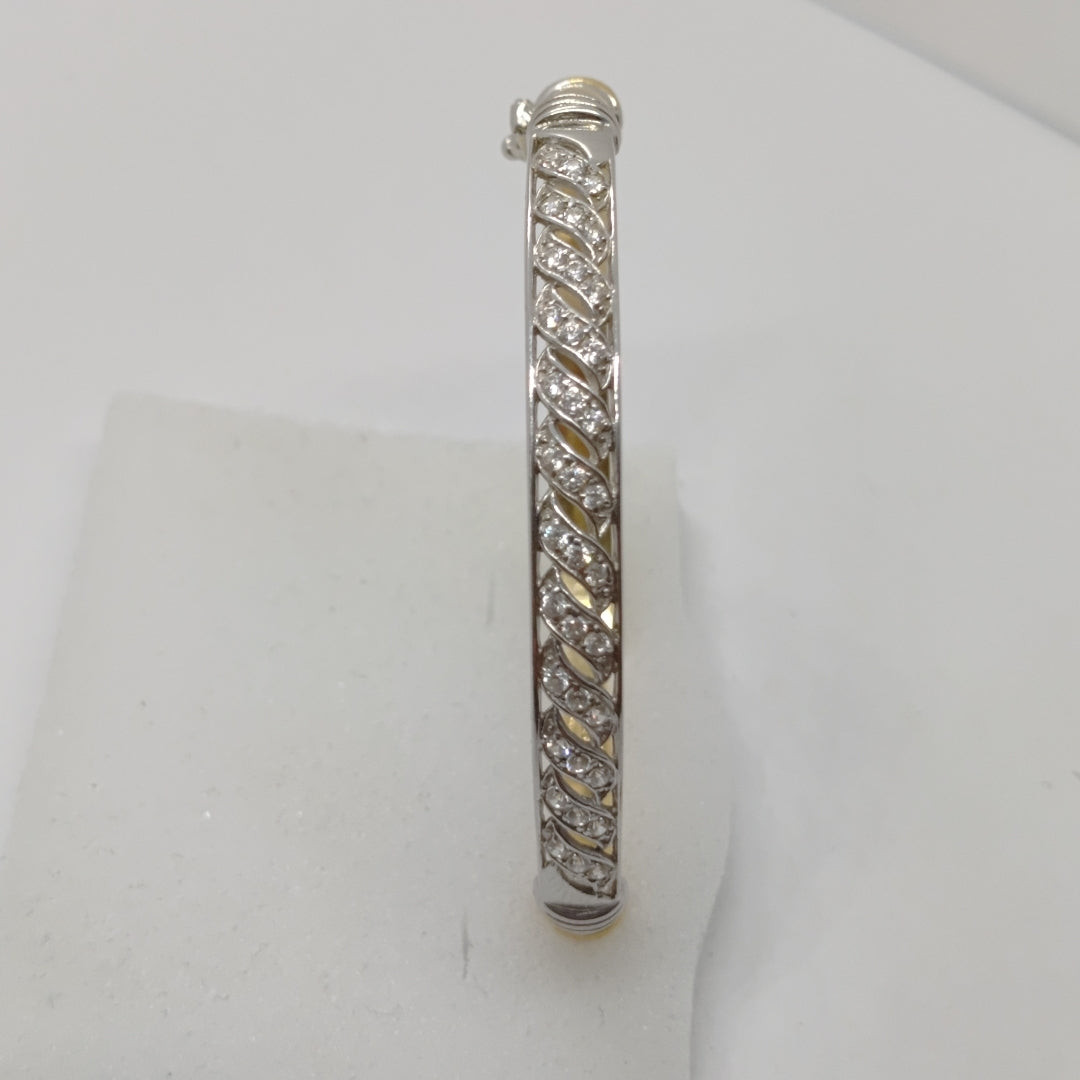 PULSERA RIGIDA ORO,ORO BLANCO 14 K 13,30 GRMS (SEMINUEVO)