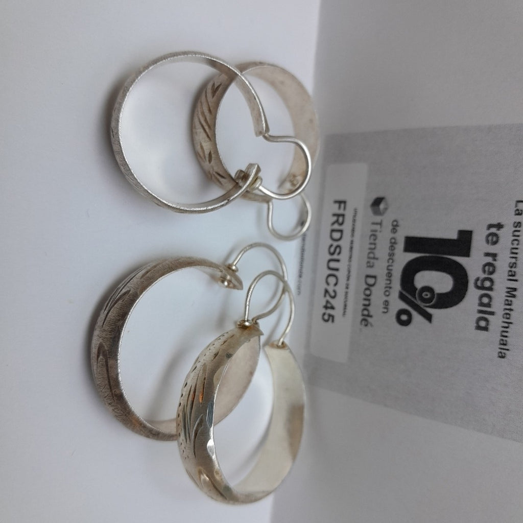 ARRACADAS PAR PLATA 12,90 GRMS (SEMINUEVO)