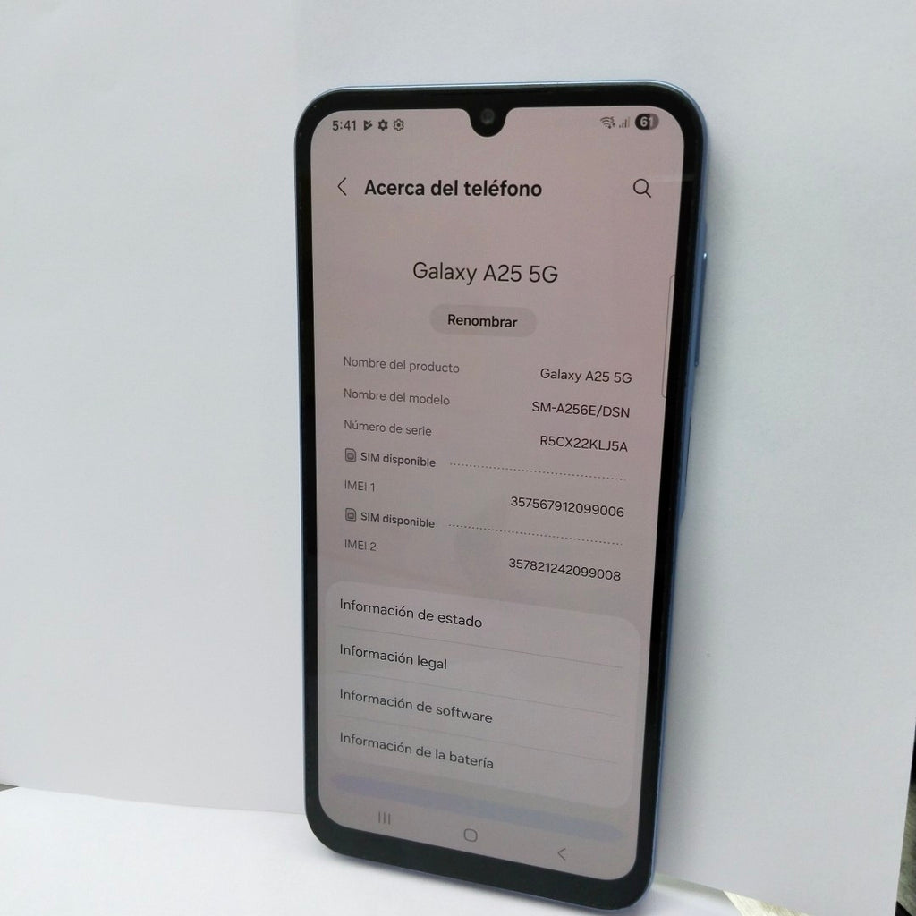 CELULAR SAMSUNG GALAXY A25 5G SM-A256E/N (2023) 256 GB 8 GB RAM (SEMINUEVO)