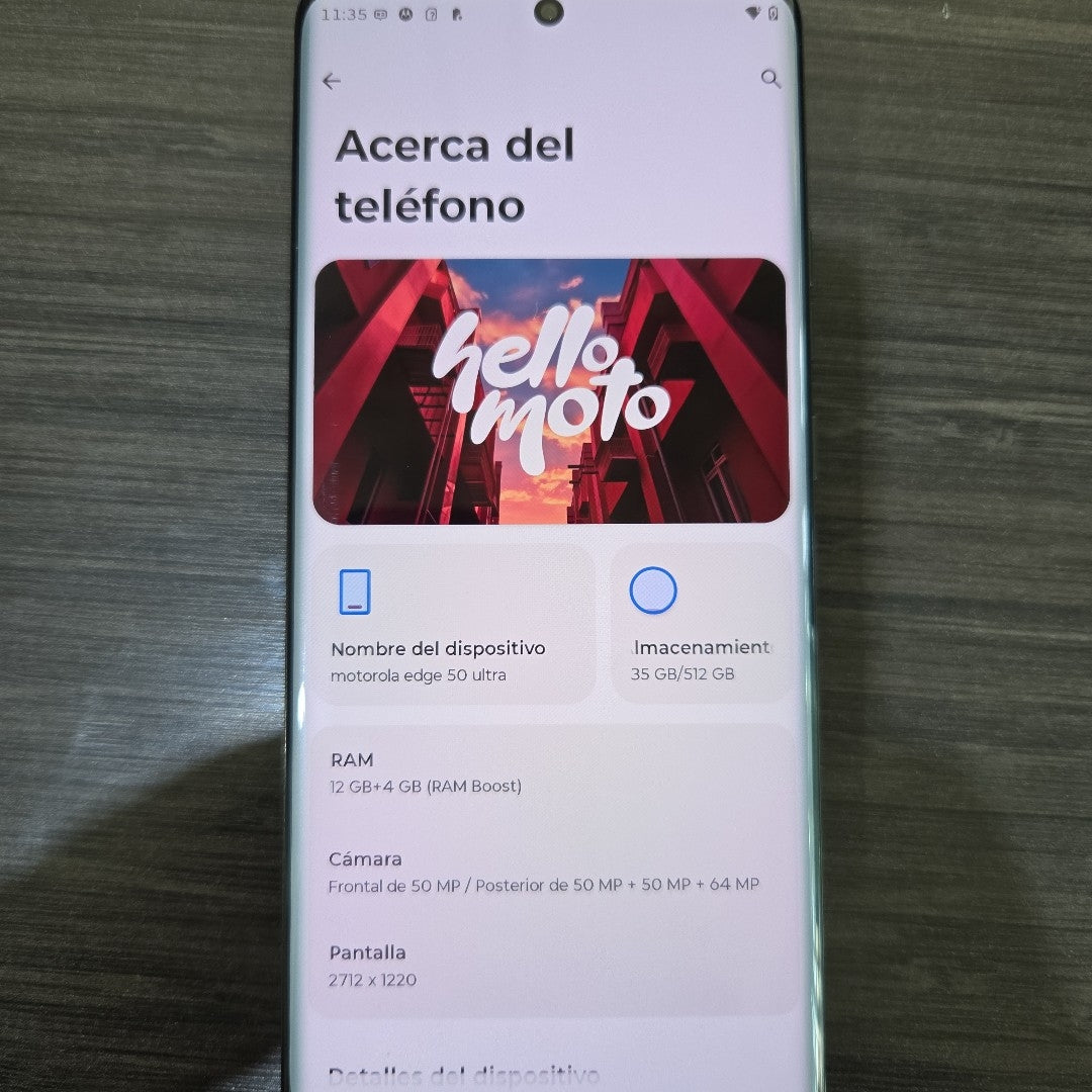 CELULAR MOTOROLA EDGE 50 ULTRA XT2401-1 (2024) 512 GB 12 GB RAM (SEMINUEVO)
